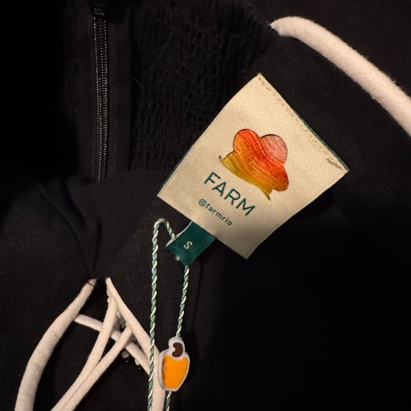 FARM Rio Black and White Strapless Dress - Picture 4 of 5